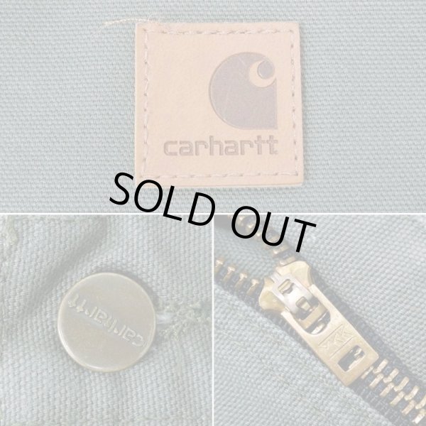 画像4: 00's Carhartt ダックペインターパンツ “MOSS GREEN” (4)