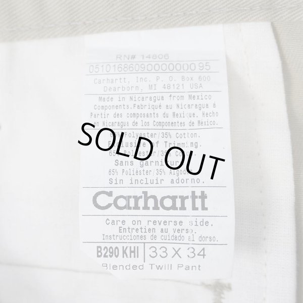 画像3: 00's Carhartt TCツイル ワークパンツ "NON WASH" (3)