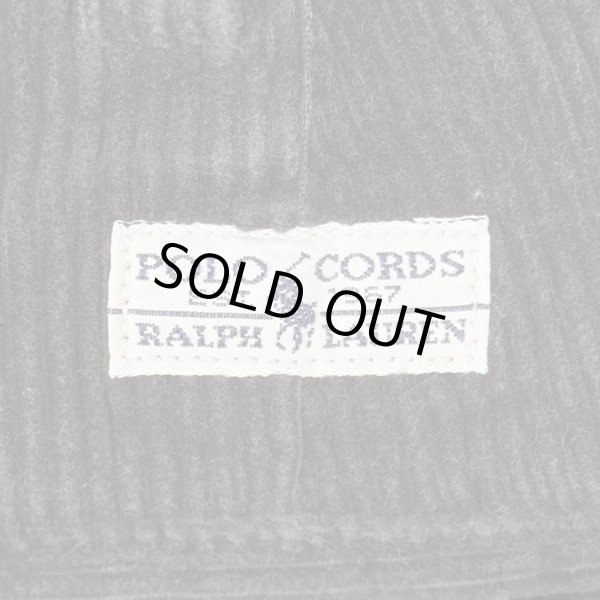 画像4: 90's Polo Ralph Lauren 2タック 太畝コーデュロイトラウザー "ANDREW PANT / DARK BROWN" (4)