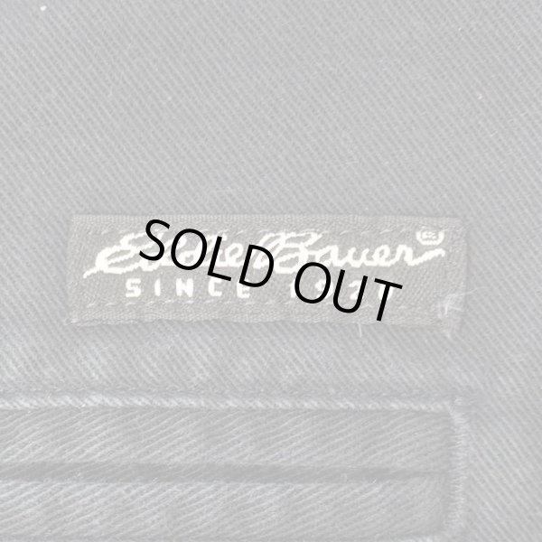 画像4: Early 00's Eddie Bauer 2タック チノトラウザー "BLACK / W33 L30" (4)