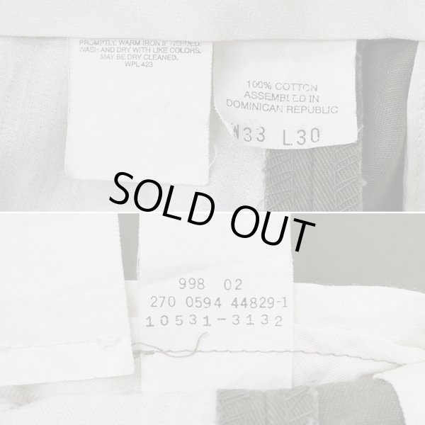 画像4: 90's DOCKERS 2タック チノトラウザー “OLIVE / W33 L30” (4)