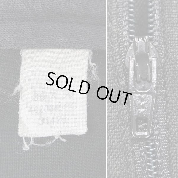 画像4: 90's Polo Ralph Lauren 2タック コットンリネントラウザー "BLACK" (4)