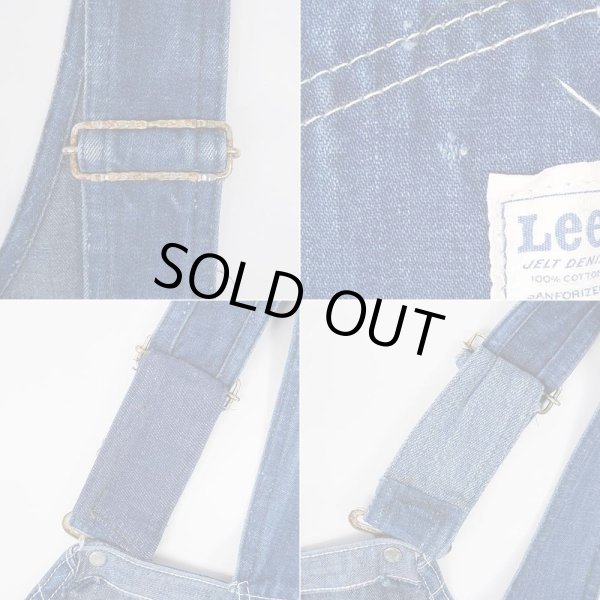 画像5: 60-70's Lee デニムオーバーオール "MADE IN USA / JELT DENIM" (5)