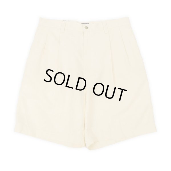 画像2: 90's DOCKERS 2タック リネンショーツ “DEADSTOCK” (2)