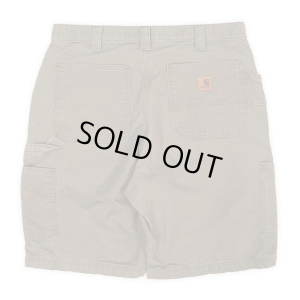 画像2: 00's Carhartt ライトダック ペインターショーツ “B147 LBR / W34” (2)