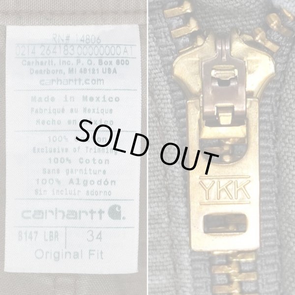 画像4: 00's Carhartt ライトダック ペインターショーツ “B147 LBR / W34” (4)