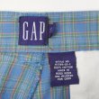 画像3: 90's OLD GAP 2タック コットンショーツ "Blue Plaid" (3)