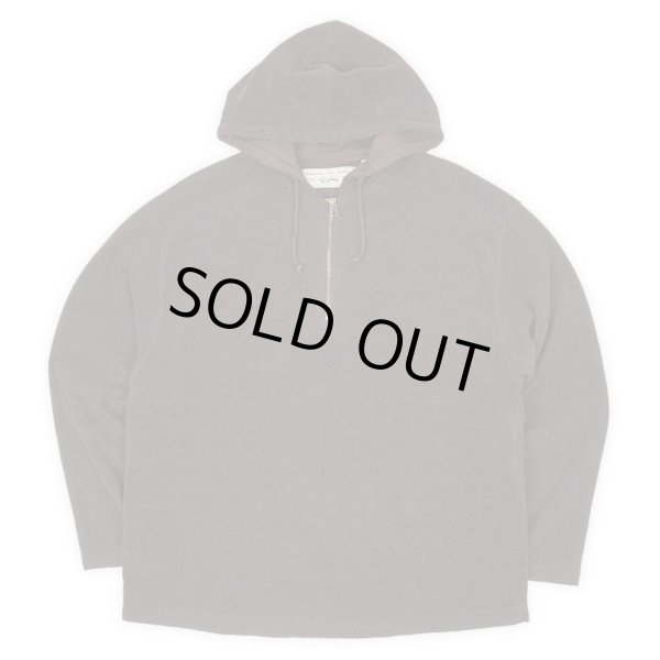 画像1: 90's OLD GAP ハーフジップ フリースパーカー (1)