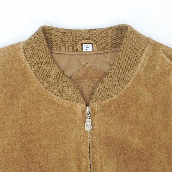 画像4: 90's Outdoor exchange ヌバックレザーブルゾン "DEADSTOCK" (4)