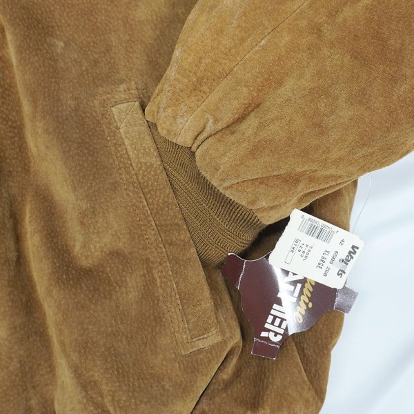 画像5: 90's Outdoor exchange ヌバックレザーブルゾン "DEADSTOCK" (5)