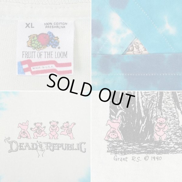 画像4: 90's DEAD REPUBLIC タイダイTシャツ "MADE IN USA" (4)