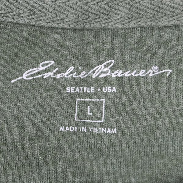 画像2: 00's Eddie Bauer ヘンリーネック サーマルカットソー (2)