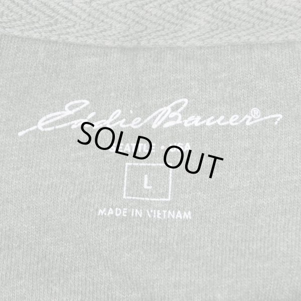 画像2: 00's Eddie Bauer ヘンリーネック サーマルカットソー (2)