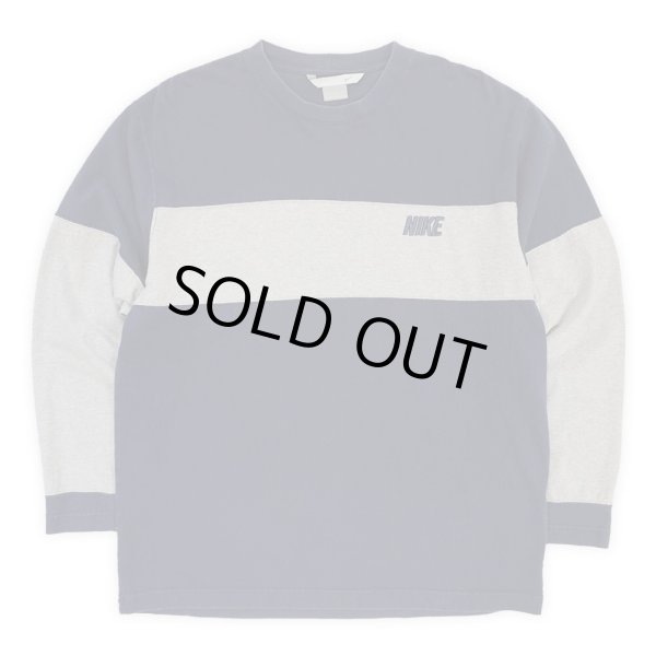 画像1: 00's NIKE バイカラー L/S カットソー (1)