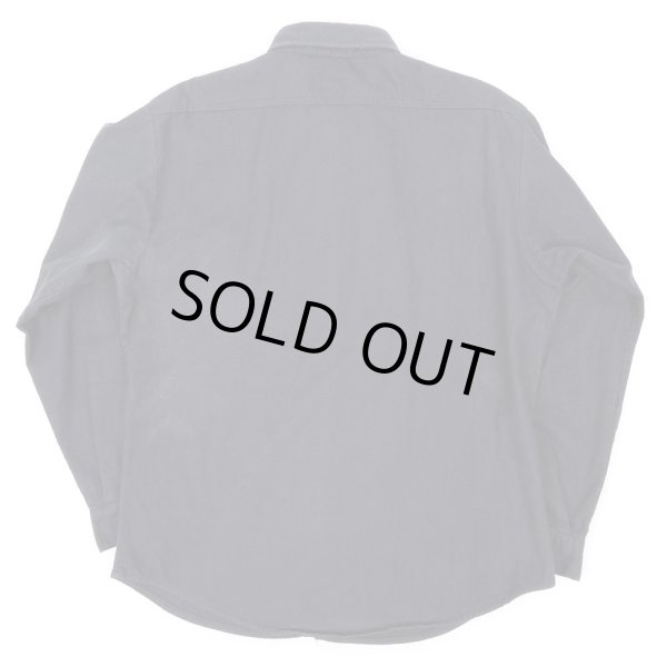 画像2: 90's FIVE BROTHER シャモアクロス ワークシャツ “BLACK / MADE IN USA” (2)