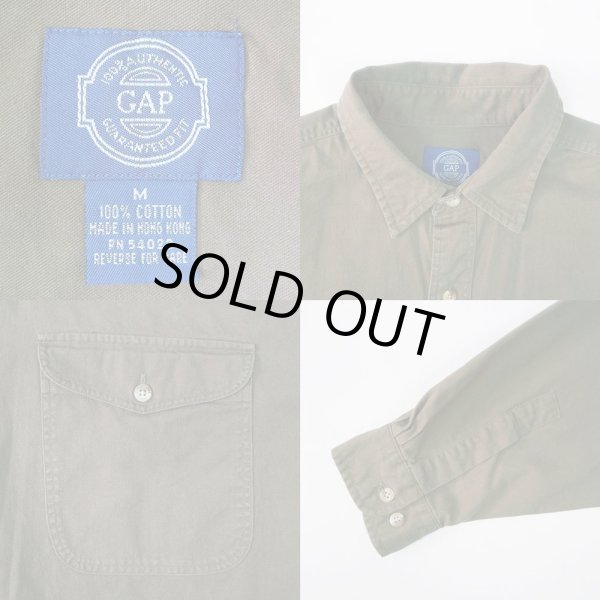 画像3: 90's OLD GAP コットンワークシャツ (3)