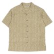 画像1: Early 00's L.L.Bean 総柄 オープンカラーシャツ "BEIGE BASE" (1)