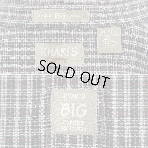 画像2: 90-00's KHAKI'S by ARROW ボタンダウンシャツ "BIG OXFORD" (2)
