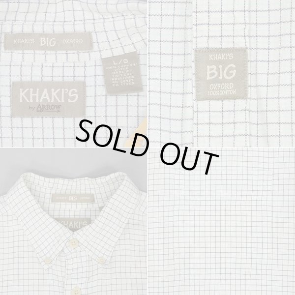 画像2: 90-00's KHAKI'S by ARROW S/S ボタンダウンシャツ "KHAKI'S BIG OXFORD" (2)