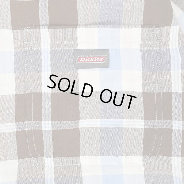 画像4: Late 90's Dickies S/S オープンカラーシャツ “Brown Plaid” (4)
