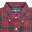 画像3: 90's Polo Ralph Lauren フランネル ボタンダウンシャツ “BLAKE / Red Plaid” (3)