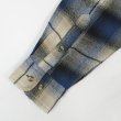画像4: 90's DAVID TAYLOR アクリルフランネルシャツ "NAVY Ombre Plaid" (4)