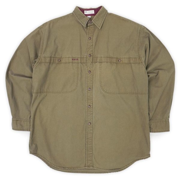 画像1: Early 90's Columbia キャンバスフィールドシャツ (1)