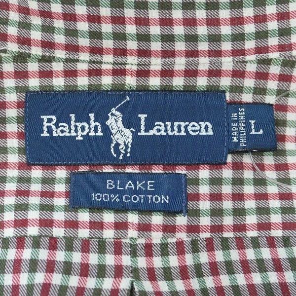 画像2: 90's Polo Ralph Lauren ボタンダウンシャツ "BLAKE" (2)