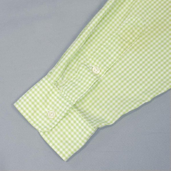 画像4: 90's Polo Ralph Lauren ボタンダウンシャツ "BLAKE / Green Gingham Plaid" (4)