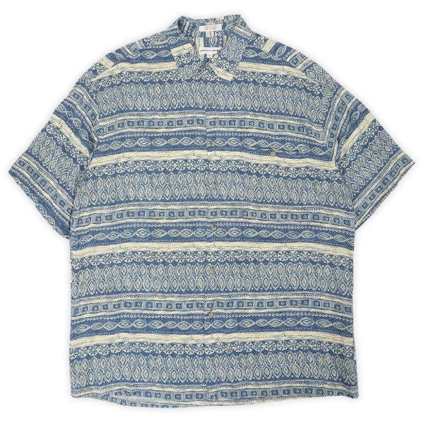 画像1: 90's Pierre Cardin S/S 総柄 レーヨンシャツ (1)