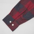 画像4: 80's RUGGED ブロックチェック柄 プリントネルシャツ "DEADSTOCK / RED×BLACK" (4)
