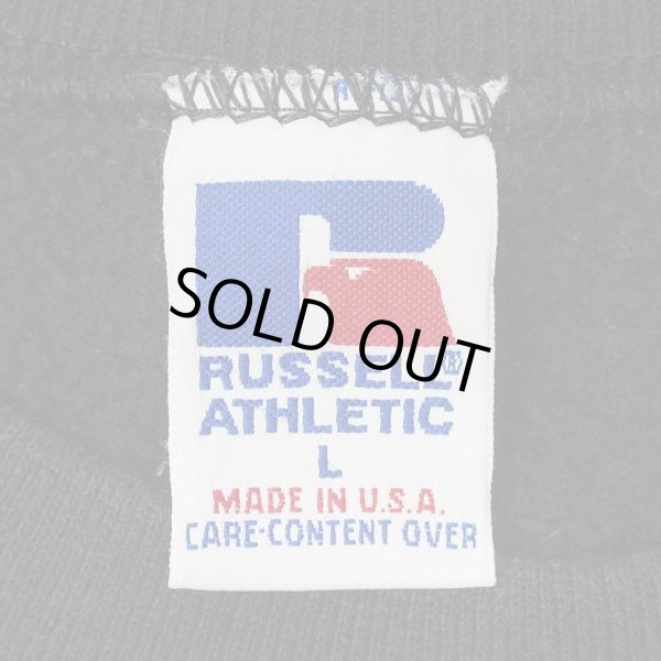 画像2: 90's RUSSELL カレッジロゴ スウェット "BLACK / MADE IN USA" (2)