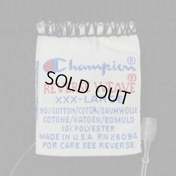 画像3: 90's Champion リバースウィーブ スウェット "MADE IN USA / BLACK / XXX-LARGE" (3)