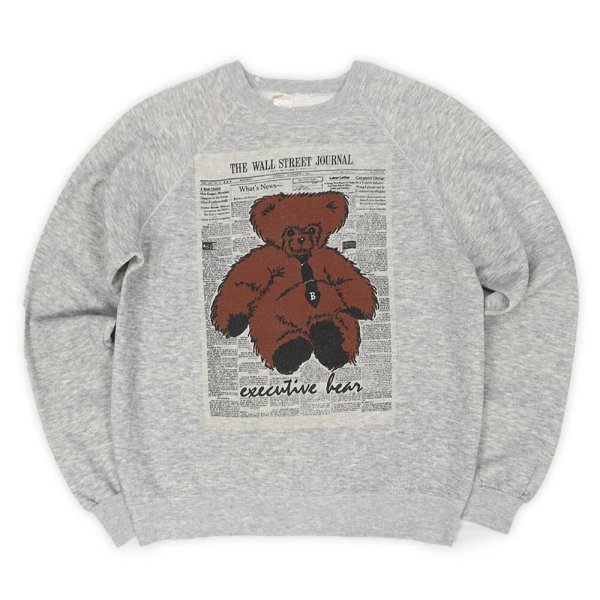 画像1: 80's executive bear プリントスウェット “MADE IN USA” (1)