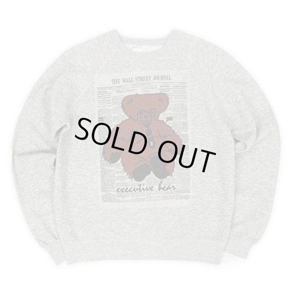 画像1: 80's executive bear プリントスウェット “MADE IN USA” (1)