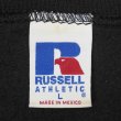 画像2: 90-00's RUSSELL 前V ブランクスウェット "BLACK" (2)