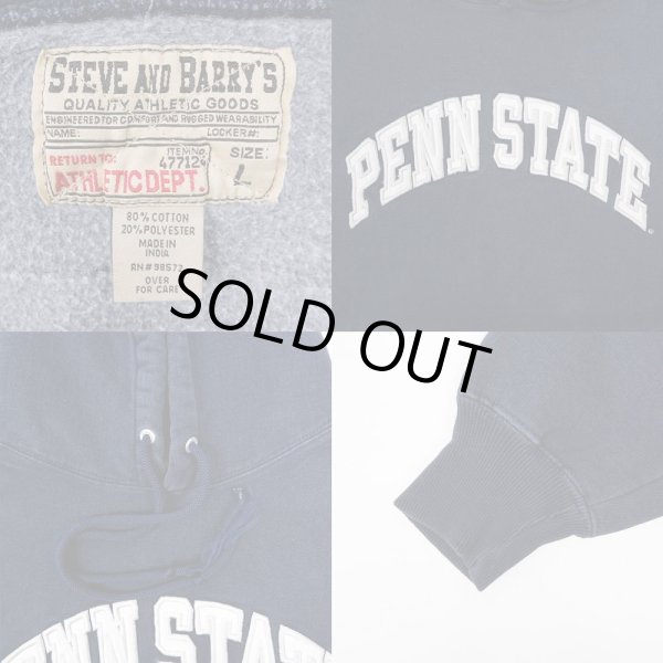 画像3: 00's STEVE AND BARRY'S リバースウィーブタイプ スウェットパーカー "PENN STATE" (3)
