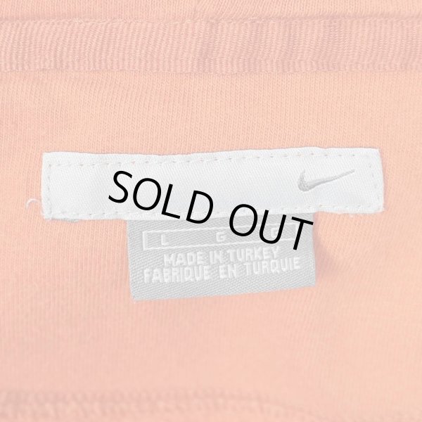 画像2: 00's NIKE スウォッシュロゴ刺繍 スウェットパーカー "ORANGE" (2)