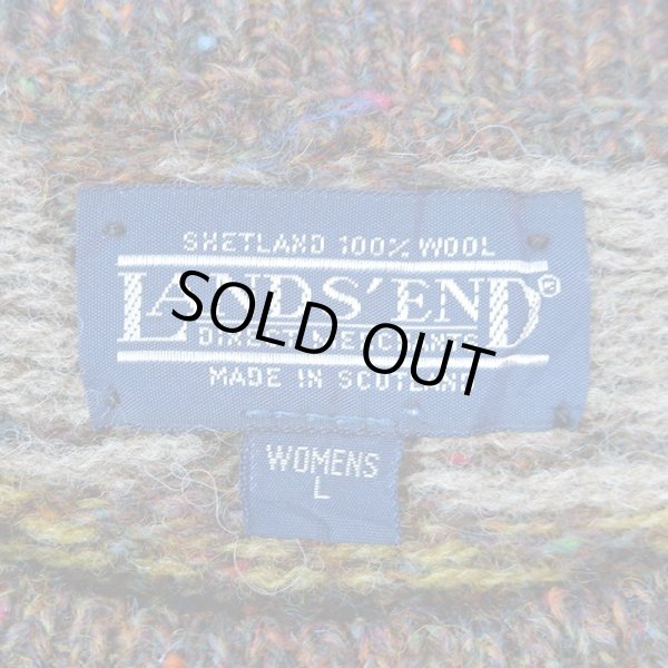 画像3: 90's LANDS' END 総柄ウールニット (3)