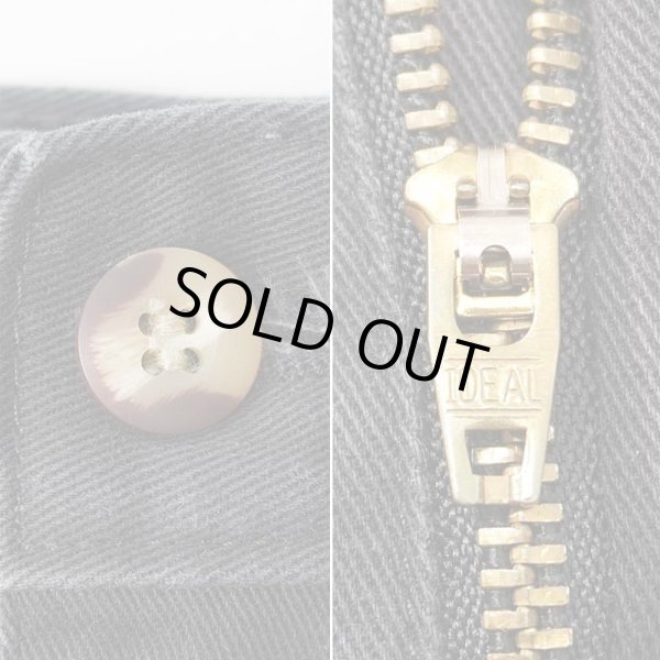 画像5: Early 00's Dickies 2タック チノトラウザー "BLACK" (5)