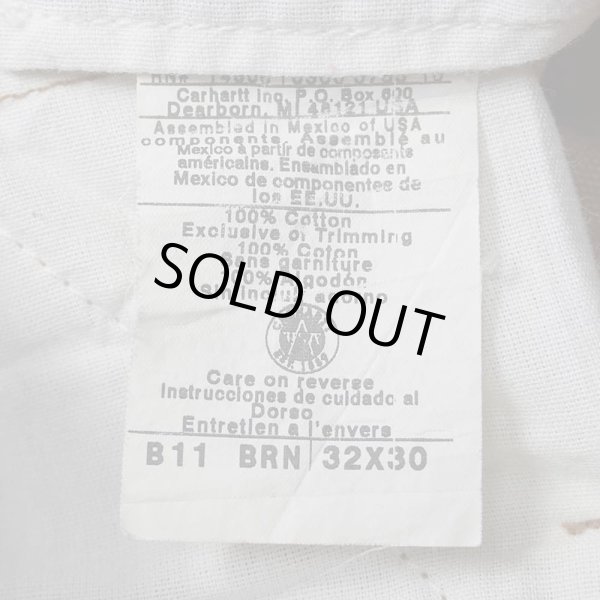 画像3: Early 00's Carhartt ダックペインターパンツ "BROWN / W32 L30" (3)