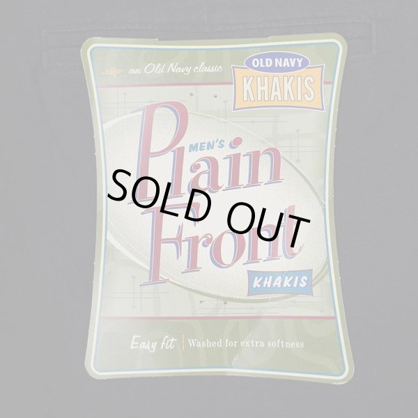 画像3: Early 00's OLD NAVY ノータック チノトラウザー "DEADSTOCK / BLACK" (3)