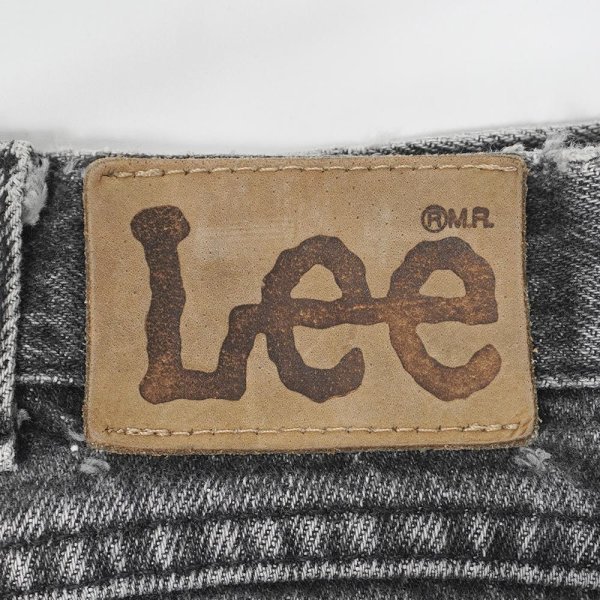 画像3: 80's Lee 209-0109 先染めブラックデニムパンツ "MADE IN USA" (3)