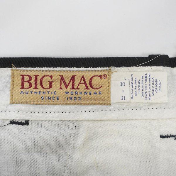 画像3: 90's BIG MAC ワークパンツ "DEADSTOCK / MADE IN USA / W30 L31" (3)