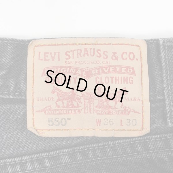 画像3: 00's Levi's 550 ブラックデニムパンツ “W36 L30” (3)
