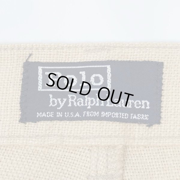 画像3: 90's Polo Ralph Lauren 2タック リネンショーツ "MADE IN USA" (3)