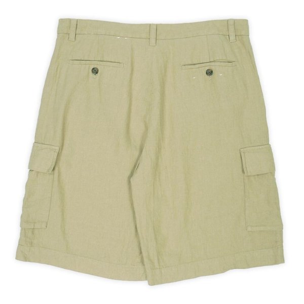 画像2: 00's VAN HEUSEN HBT リネン カーゴショーツ (2)