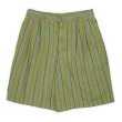 画像1: 90's OLD GAP 2タック コットンショーツ "Multi Stripe Pattern" (1)