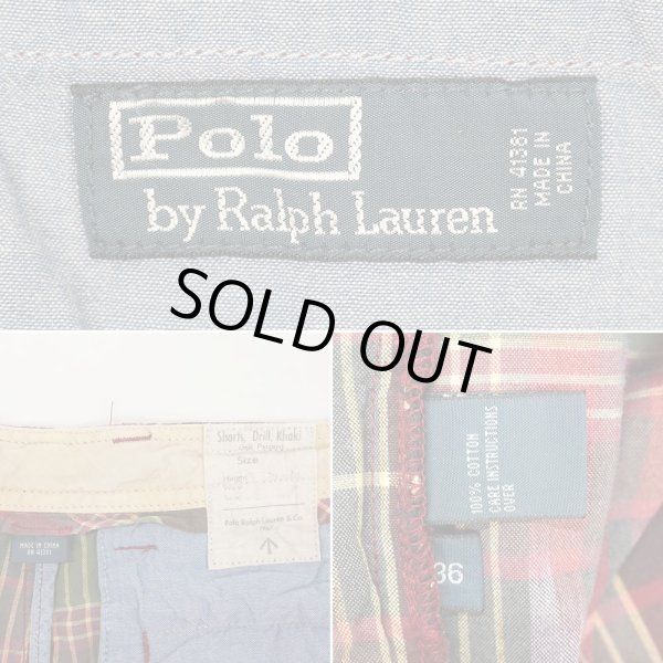 画像3: 00's Polo Ralph Lauren イカットマドラス カーゴショーツ (3)