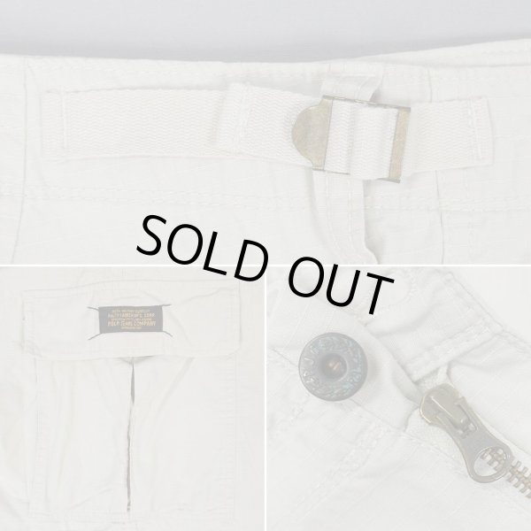 画像4: 90-00's POLO JEANS リップストップカーゴショーツ "OFF WHITE" (4)